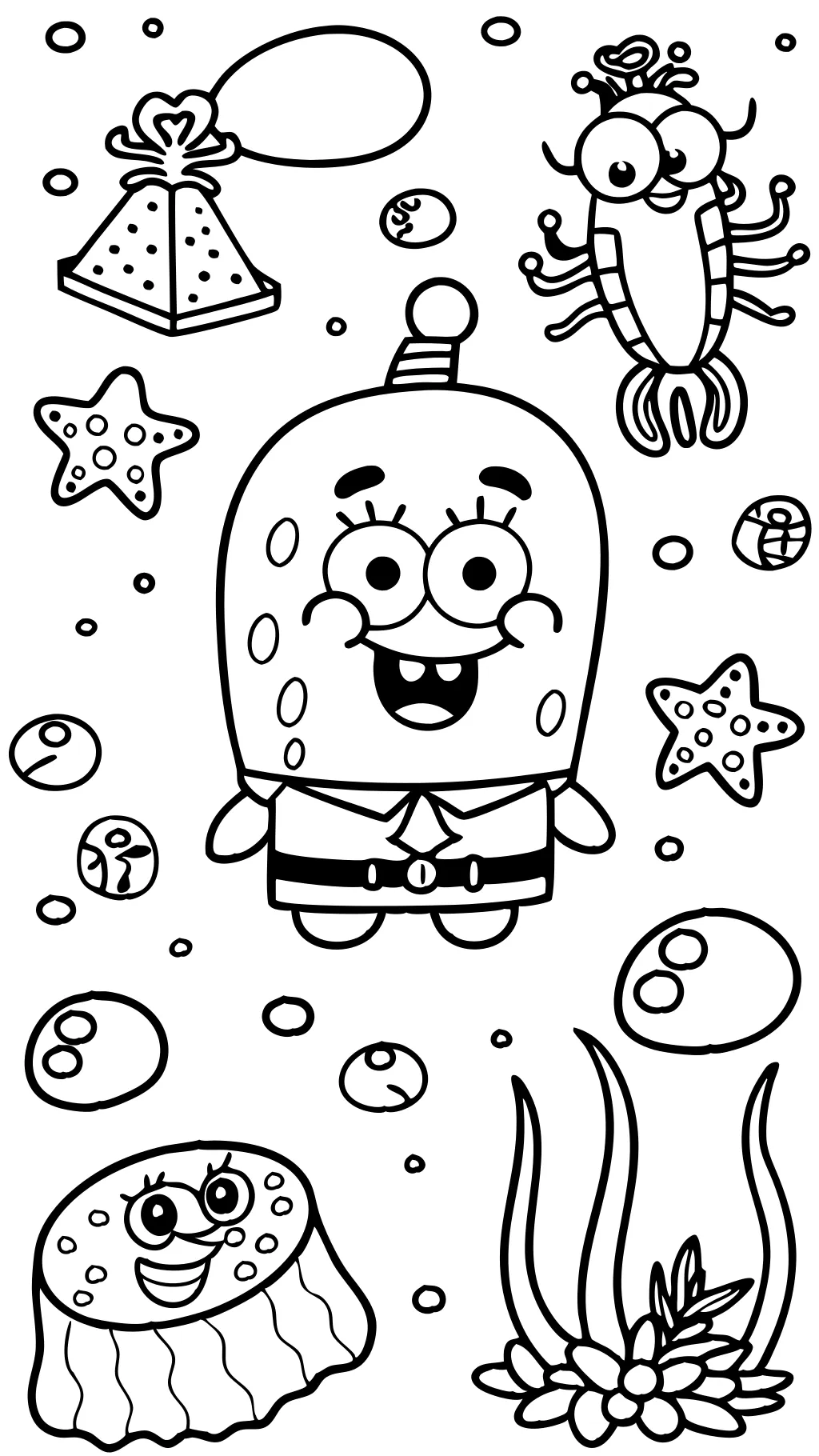 spongebob coloring pages free printable